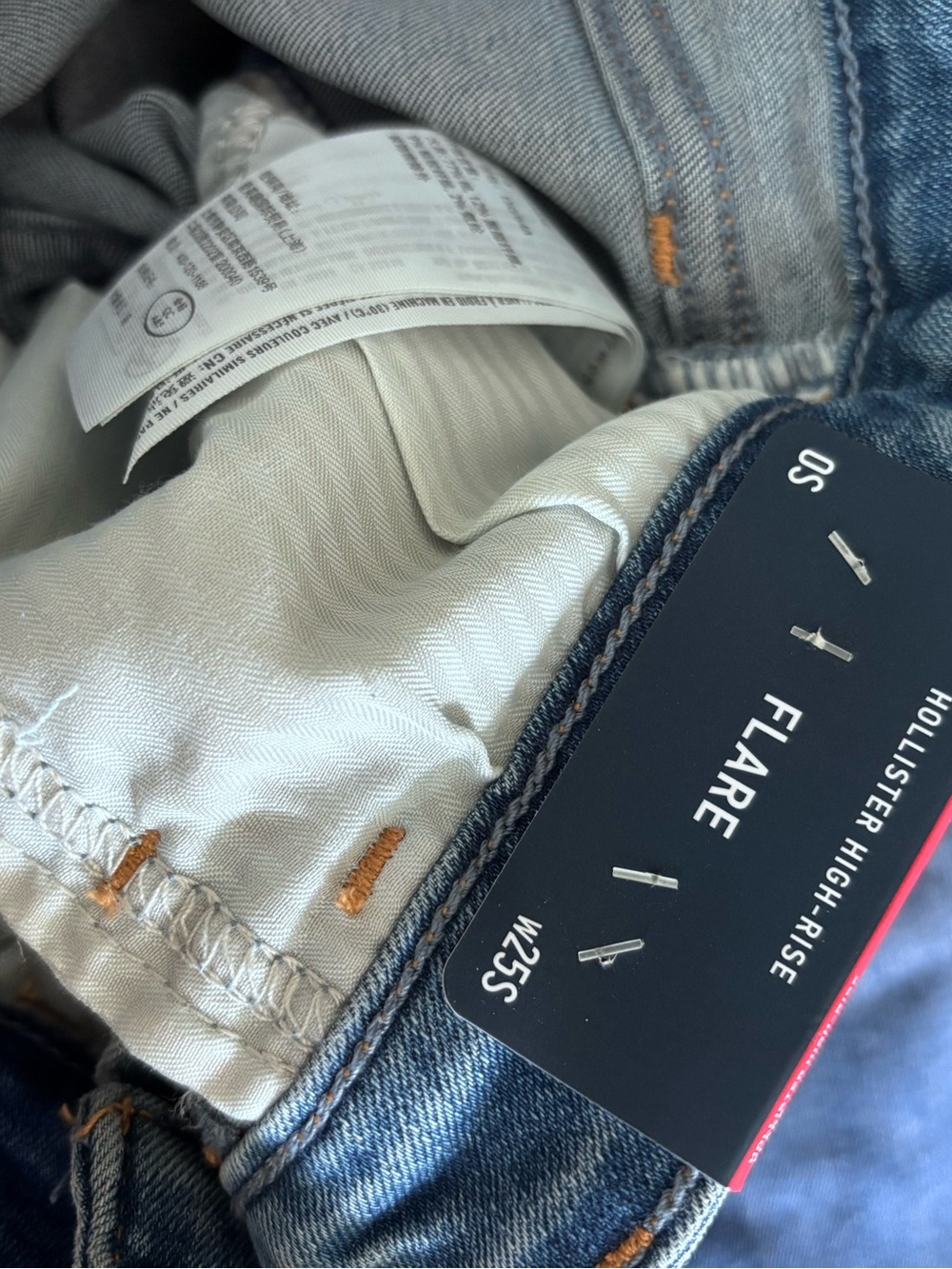 Hollister Co. High Waist Flare Distressed Jeans - Picture 6 of 9